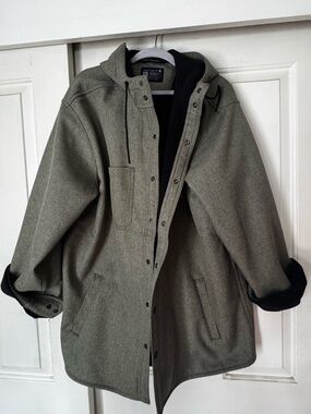 Carhartt Men's Hooded Peacoat in Olive